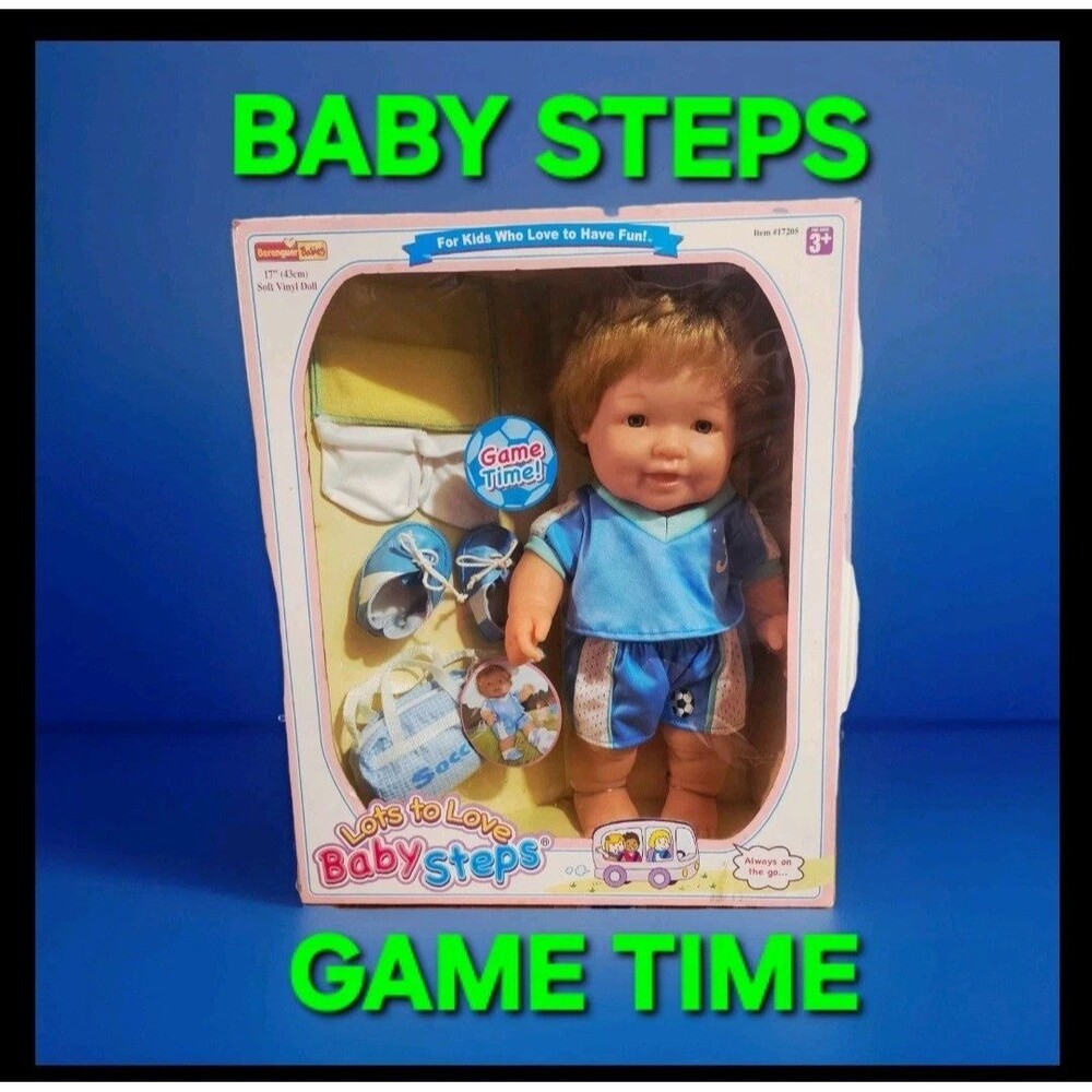 BABY STEPS Berenguer Doll Chubby Baby 🔷 BOY 🔷 17" GAMETIME 27-05 Lots To Love